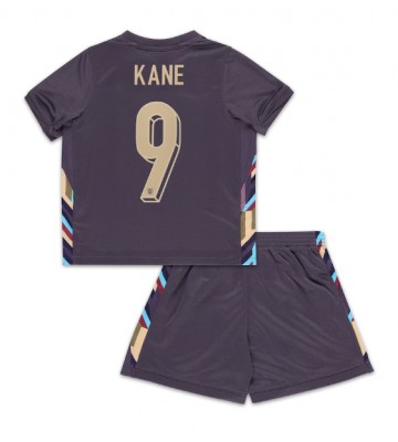 England Harry Kane #9 Replika Babytøj Udebanesæt Børn EM 2024 Kortærmet (+ Korte bukser)